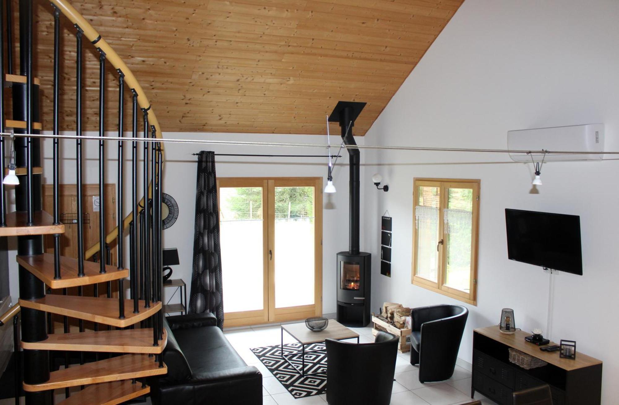 Chalet De Charme Le Contemporain Ney Exterior photo