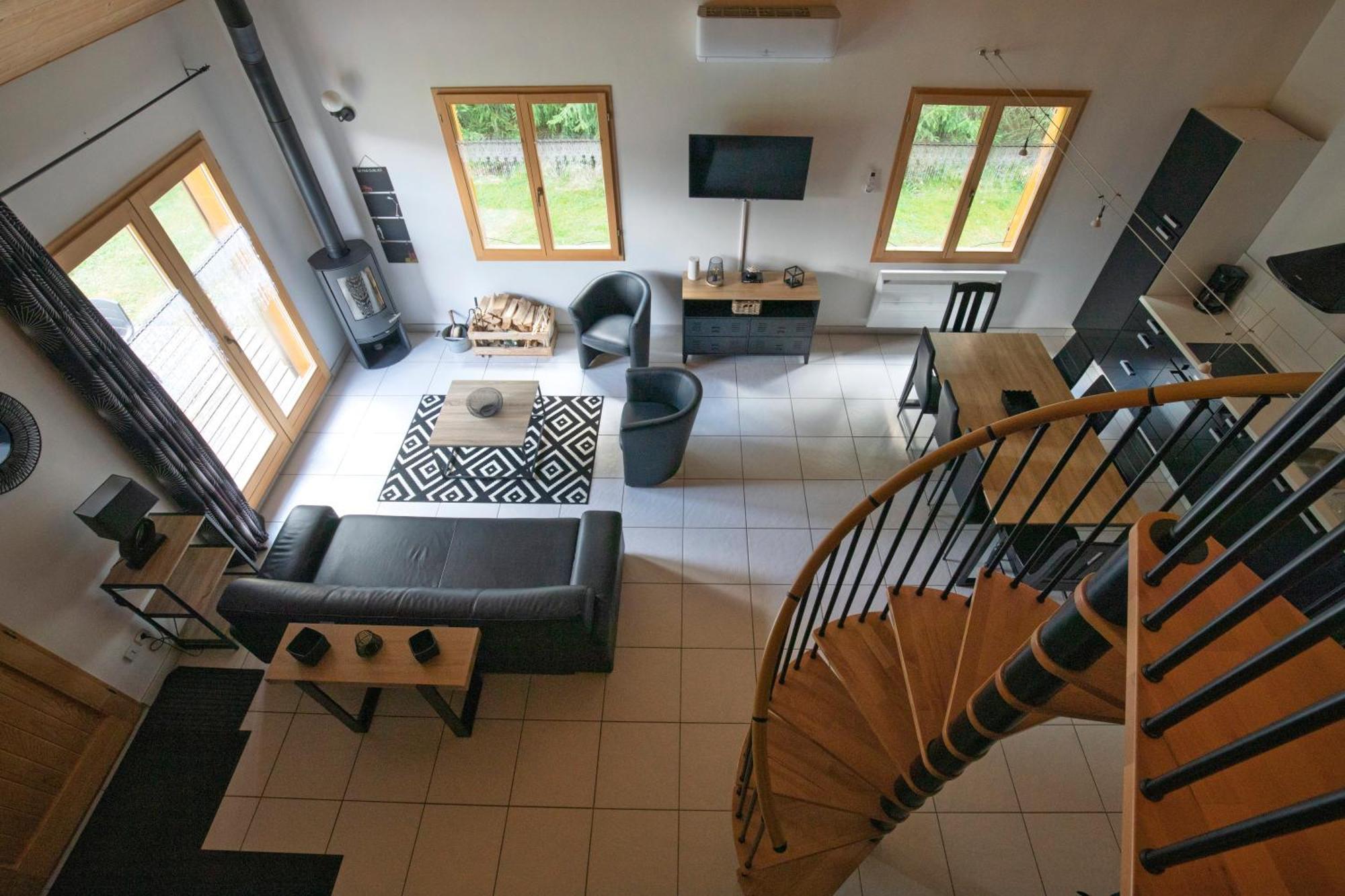 Chalet De Charme Le Contemporain Ney Exterior photo